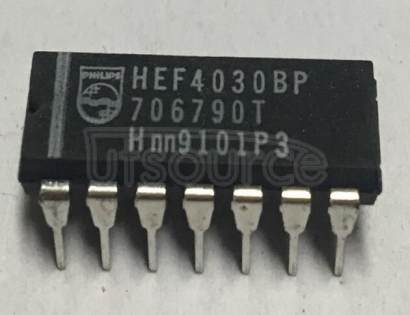 HEF4030BP LOGIC GATE|QUAD 2-INPUT XOR|CMOS|DIP|14PIN|PLASTIC