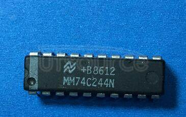 MM74C244N Non-Inverting Octal Buffer and Line Driver with 3-STATE Outputs<br/> Package: DIP<br/> No of Pins: 20<br/> Container: Rail