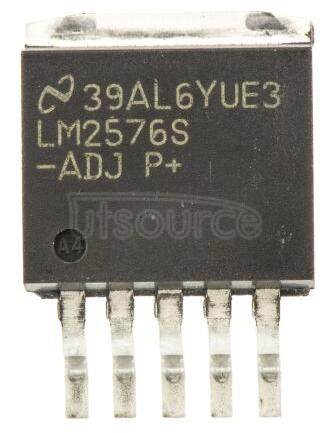 LM2576S-ADJ/NOPB LM2576/LM2576HV Series SIMPLE SWITCHER&reg; 3A Step-Down Voltage Regulator<br/> Package: TO-263<br/> No of Pins: 5<br/> Qty per Container: 45/Rail