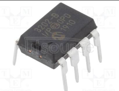 MCP3202-BI/P 2.7V   Dual   Channel   12-Bit   A/D   Converter   with   SPI   Serial   Interface