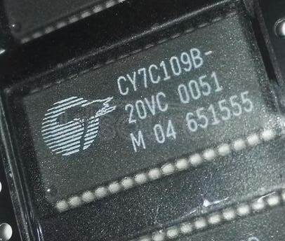 CY7C109-20VC Static RAM, 128Kx8, 32 Pin, Plastic, SOJ