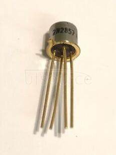 2N2857 Small Signal, Up to 1 GHz, Class A, Common Emitter<br/> fO MHz: 0<br/> fT MHz: 1600<br/> GNF dB: 13<br/> VCE V: 10<br/> IC mA: 12<br/> NF min dB: 5.5<br/> Case Style: TO-72
