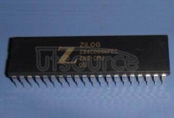 Z84C0006PEC(Z80CPU) MICROPROCESSOR|8-BIT|CMOS|QFP|44PIN|PLASTIC