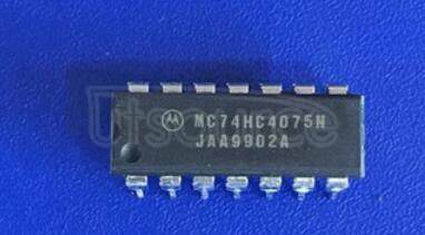 74HC4075N Triple 3-input OR gate - Description: Triple 3-Input OR Gate <br/> Logic switching levels: CMOS <br/> Number of pins: 14 <br/> Output drive capability: +/- 5.2 mA <br/> Power dissipation considerations: Low Power or Battery Applications <br/> Propagation delay: 8@5V ns<br/> Voltage: 2.0-6.0 V