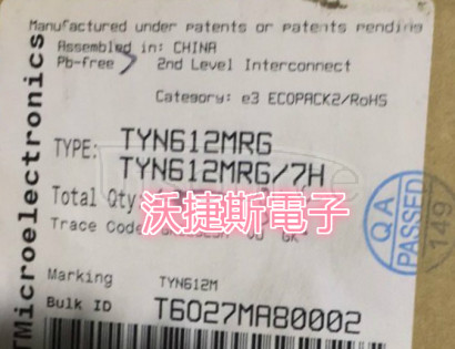 TYN612MRG Thyristor SCR 600V 125A 3-Pin(3+Tab) TO-220AB Tube