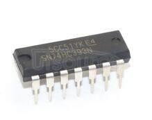 SN74HC393 Octal Bus Transceiver<br/> Package: SOIC-20 WB<br/> No of Pins: 20<br/> Container: Rail<br/> Qty per Container: 38
