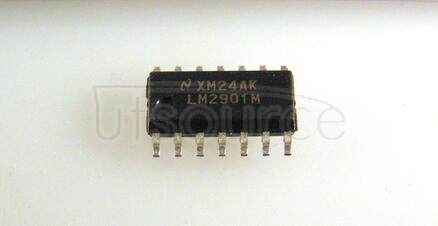 LM2901M Quad Comparator<br/> Package: SOP<br/> No of Pins: 14<br/> Container: Rail