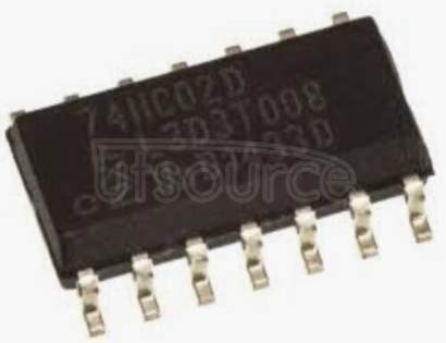 74HC02D,653 Quad 2-input NOR gate - Description: Quad 2-Input NOR Gate <br/> Logic switching levels: CMOS <br/> Number of pins: 14 <br/> Output drive capability: +/- 5.2 mA <br/> Power dissipation considerations: Low Power or Battery Applications <br/> Propagation delay: 7@5V ns<br/> Voltage: 2.0-6.0 V<br/> Package: SOT108-1 SO14<br/> Container: Reel Pack, SMD, 13&quot;, CECC