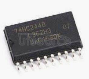 74HC244D,653 Octal buffer, line driver<br/> 3-state - Description: Octal Buffer/Line Driver<br/> Non-Inverting 3-State <br/> Logic switching levels: CMOS <br/> Number of pins: 20 <br/> Output drive capability: +/- 7.8 mA <br/> Power dissipation considerations: Low Power or Battery Applications <br/> Propagation delay: 9@5V ns<br/> Voltage: 2.0-6.0 V<br/> Package: SOT163-1 SO20<br/> Container: Reel Pack, SMD, 13&quot;, CECC