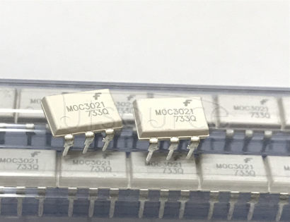 MOC3021M 6-Pin DIP 400V Random Phase Triac Driver Output Optocoupler<br/> Package: DIP-W<br/> No of Pins: 6<br/> Container: Bulk