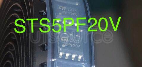 STS5PF20V P-CHANNEL   20V  -  0.065   ohm  - 5A  SO-8   2.5V-DRIVE   STripFET  II  POWER   MOSFET