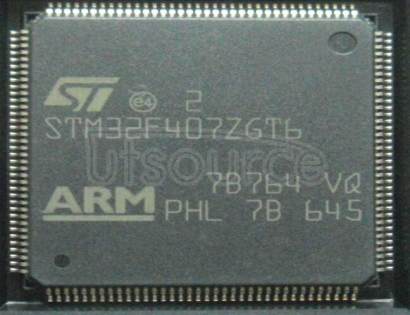 STM32F407ZGT7 ARM? Cortex?-M4 STM32F4 Microcontroller IC 32-Bit 168MHz 1MB (1M x 8) FLASH 144-LQFP (20x20)