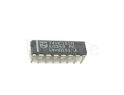 74HC151N 8-input multiplexer - Description: 8-Input Multiplexer <br/> Logic switching levels: CMOS <br/> Number of pins: 16 <br/> Output drive capability: +/- 5.2 mA <br/> Power dissipation considerations: Low Power or Battery Applications <br/> Propagation delay: 17@5V ns<br/> Voltage: 2.0-6.0 V