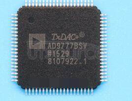 AD9777BSVZ 16-Bit 160 MSPS 2x/4x/8x Interpolating Dual TxDAC+&reg; D/A Converter<br/> Package: TQFP with exposed pad<br/> No of Pins: 80<br/> Temperature Range: Industrial
