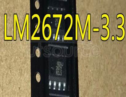 LM2672M-3.3/NOPB LM2672 SIMPLE SWITCHER Power Converter High Efficiency 1A Step-Down Voltage Regulator with Features<br/> Package: SOIC NARROW<br/> No of Pins: 8<br/> Qty per Container: 95/Rail