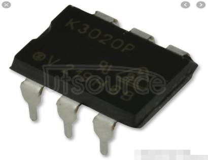 K3020P OPTOCOUPLER, TRIAC DRIVER; Channels, No. of:1; Voltage, isolation:3750V; Output type:Triac; Current, input:80mA; Voltage, output max:400V; Case style:DIL; Temperature, operating range:-40degree C to +85degree C; Approval RoHS Compliant: Yes