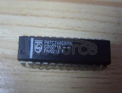 P87C748EBPN 80C51 8-bit microcontroller family 2K/64 OTP/ROM, low pin count