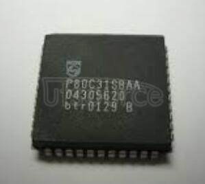 P80C31SBAA,512 80C51 8-bit microcontroller family 128/256 byte RAM ROMless low voltage 2.7 V-5.5 V, low power, high speed 33 MHz - ADCs: - <br/> Clock type: 12-clk <br/> External interrupt: 2 <br/> Function: 8-bit 80C51 uController <br/> I/O pins: 32 <br/> Memory size: - kBits<br/> Memory type: ROMless <br/> Number of pins: 44 <br/> Operating frequency: 0~16 MHz<br/> Operating temperature: 0~70 Cel<br/> Power supply: 2.7~5.5 <br/> Program security: no <br/> PWMs: - <br/> RAM: 128 bytes<br/> Reset active: High <br/> Serial interface: UART <br/> Series: 80C51 family <br/> System