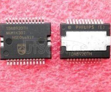 TDA8920TH/N1,118 Amplifier IC 1-Channel (Mono) or 2-Channel (Stereo) Class D 24-HSOP