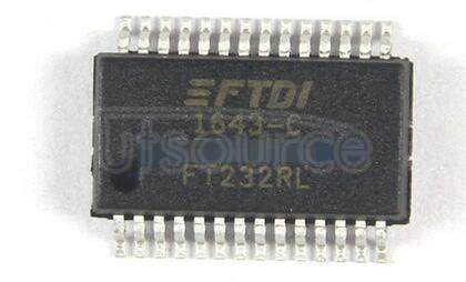 FT232RL-REEL USB-to-UART 1-CH 256byte FIFO 5V 28-Pin SSOP T/R