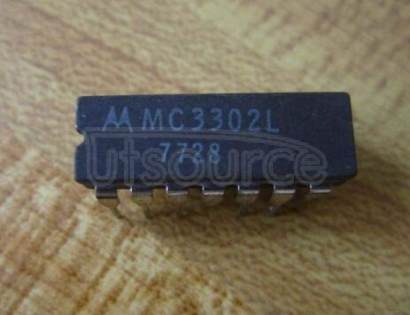 MC3302L 3-30V Quad Comparator, Ta = -40 to +85&#176<br/>C<br/> Package: SOIC 14 LEAD<br/> No of Pins: 14<br/> Container: Tube<br/> Qty per Container: 55