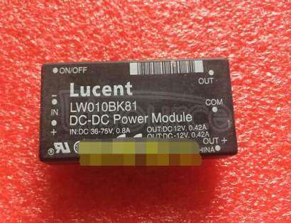 LW010BK81 Power   Modules:  18  Vdc  to 36  Vdc  or 36  Vdc  to 75  Vdc   Inputs,  10 W  and  15 W