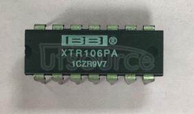 XTR106PA A/D Converter A-D IC; Resolution Bits:20; Sample Rate:100SPS; Input Channels Per ADC:1; Input Channel Type:Differential; Data Interface:Serial; Package/Case:8-SOIC; Interface Type:Serial; Leaded Process Compatible:No RoHS Compliant: Yes