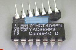 74HCT4066N SPST, 4 Func, CMOS, PDIP14,