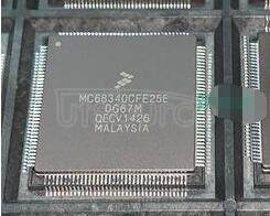 MC68340CFE25E MPU W/DMA  25MHZ   144-CQFP
