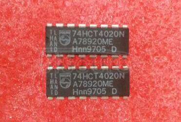 74HCT4020N 14-stage binary ripple counter - Description: 14-Stage Binary Ripple Counter<br/> TTL Enabled <br/> Fmax: 52 MHz<br/> Logic switching levels: TTL <br/> Number of pins: 16 <br/> Output drive capability: +/- 4.0 mA <br/> Power dissipation considerations: Low Power <br/> Propagation delay: 15 ns<br/> Voltage: 4.5-5.5 V