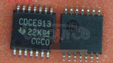 CDCE913PW Programmable   1-PLL   VCXO   Clock   Synthesizer   With   1.8-V,   2.5-V,   and   3.3-V   Outputs