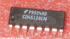 CD4512 CMOS 8-CHANNEL DATA SELECTOR
