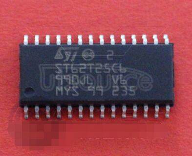 ST62T25CM6 MICROCONTROLLER|8-BIT|ST6200 CPU|CMOS|SOP|28PIN|PLASTIC