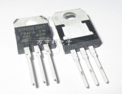 STPS20L25CT Schottky Barrier Diodes, 20A to 25A, STMicroelectronics