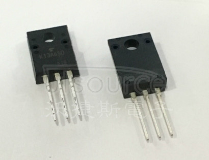 TK13A65D TRANSISTOR 13 A, 650 V, 0.47 ohm, N-CHANNEL, Si, POWER, MOSFET, TO-220AB, ROHS COMPLIANT, 2-10U1S, SC-67, TO-220SIS, 3 PIN, FET General Purpose Power