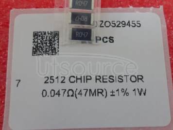 2512 Chip Resistor 0.047Ω(47mR) ±1% 1W