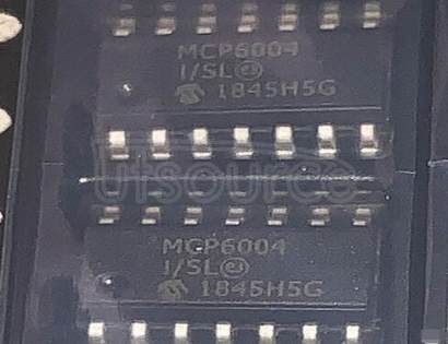 MCP6004T-I/SL Op Amp Quad GP R-R I/O 6V Automotive 14-Pin SOIC N T/R