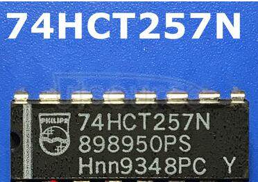 74HCT257N Quad 2-input multiplexer 3-state