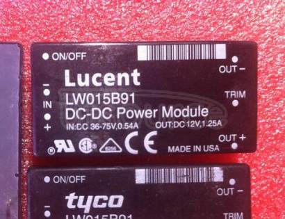 LW015B91 Power   Modules:  18  Vdc  to 36  Vdc  or 36  Vdc  to 75  Vdc   Inputs,  10 W  and  15 W