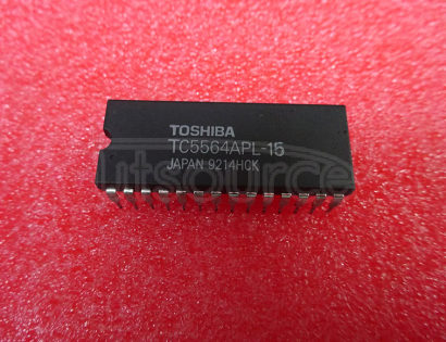 TC5564APL-15 IC 8K X 8 STANDARD SRAM, 150 ns, PDIP28, 0.600 INCH, PLASTIC, DIP-28, Static RAM
