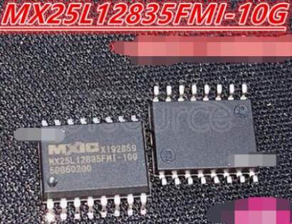 MX25L12835FMI-10G Serial NOR Flash Memory, MXSMIO (Multi-I/O), MX25/66xxx33/35/36/39 Series
Serial NOR Flash Memory, MXSMIO (Multi-I/O), MX25/66xxx33/35/36/39 Series Macronix MXSMIO Family of Multi-I/O interface offers the 1.8 V, 3 V, and wide voltage range of Serial NOR Flash Memory products. The MX25/66xxx33/35/39 series, comes with a Multi-in / Multi-out interface, and quad Input/Output operation, which quadruples the read performance of systems.