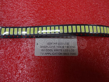Lextar LED LCD Backlight 100LM 1W 7030 6V Cool white LED LCD TV Application SMD 7030 led cold white
