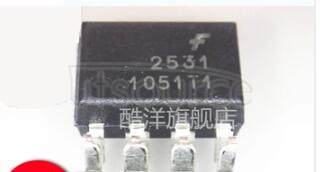 HCPL2531S 8-Pin DIP 1Mbit/s Dual-Channel High Speed Transistor Output Optocoupler; Package: SMDIP-B; No of Pins: 8; Container: Bulk