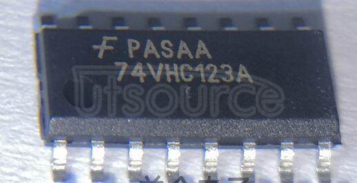 74VHC123AM Dual Retriggerable Monastable Multivibrator; Package: SOIC; No of Pins: 16; Container: Rail
