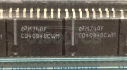 CD4094BCWM 8-Bit Shift Register/Latch with 3-STATE Outputs