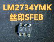 LM2734YMK/NOPB LM2734 Thin SOT23 1A Load Step-Down DC-DC Regulator<br/> Package: TSOT<br/> No of Pins: 6<br/> Qty per Container: 1000/Reel
