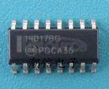 MC14017BDR2G Decade Counter/Divider<br/> Package: SOIC 16 LEAD<br/> No of Pins: 16<br/> Container: Tape and Reel<br/> Qty per Container: 2500