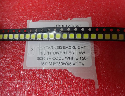 Lextar LED Backlight High Power LED 1.8W 3030 6V Cool white 150-187LM PT30W45 V1 TV Application 3030 smd led diode 
