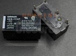 G6B-1114P-FD-US-M-24 Sub-miniature   Relay   that   Switches  up to 5 A