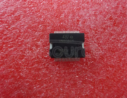 VN808CM-E The VN808CM-E is an octal-channel High-side Driver. It is designed in STMicroelectronics VIPower M0-3 technology and intended to drive any kind of load with one side connected to ground. It can be driven by using a 3.3V logic supply. Active current limitation combined with thermal shutdown and automatic restart, protect the device against over-load. In over-load conditions, the channel turns OFF and ON again automatically so to maintain the junction temperature between TTSD and TR. If this condition makes case temperature reach TCSD, over-loaded channel is turned OFF and ON if the case temperature decreases down to TCR. Non-over-loaded channels continue to operate normally. The device automatically turns OFF in case of ground pin disconnection.